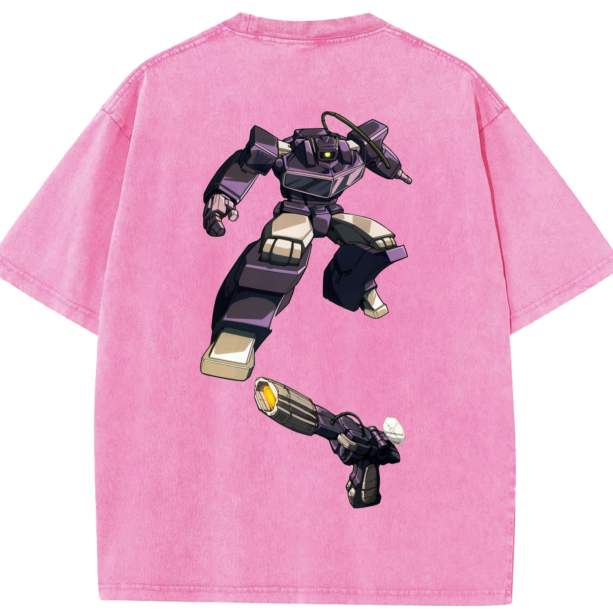（画像用）  綿100% ヴィンテージ風 半袖Tシャツ（背面プリント）